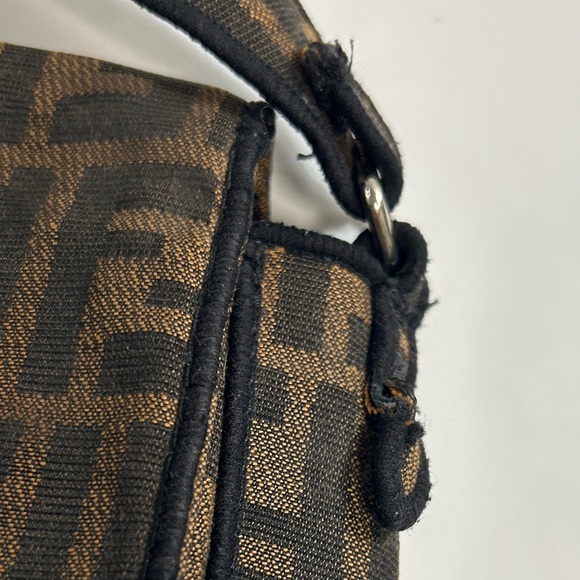Black and Brown Monogram Shoulder Bag